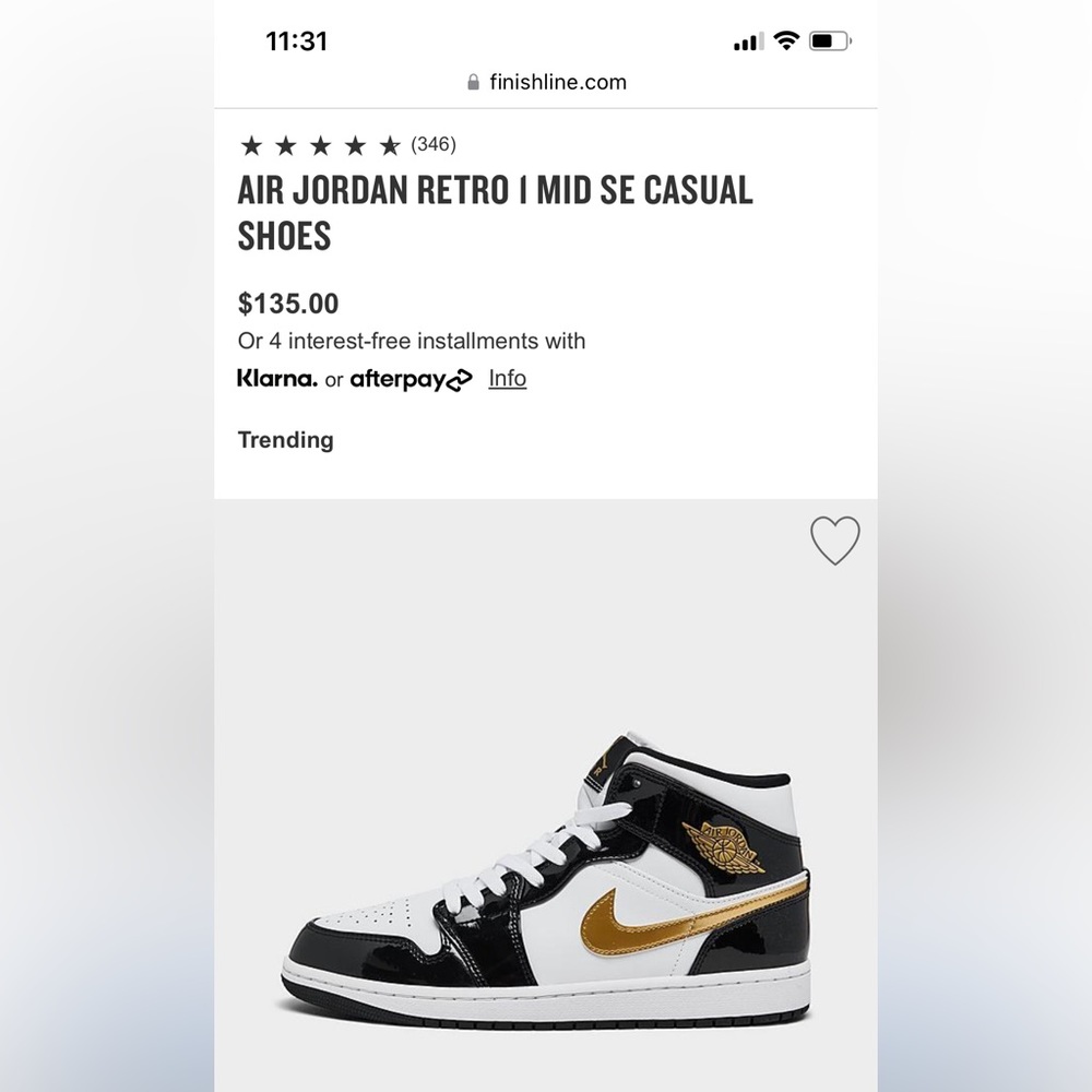 AIR JORDAN RETRO 1 MID SE CASUAL SHOES
